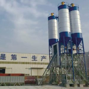 Forcing type concrete mixer