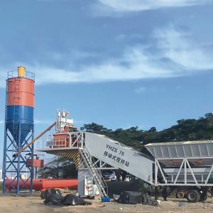 Compulsory concrete mixer