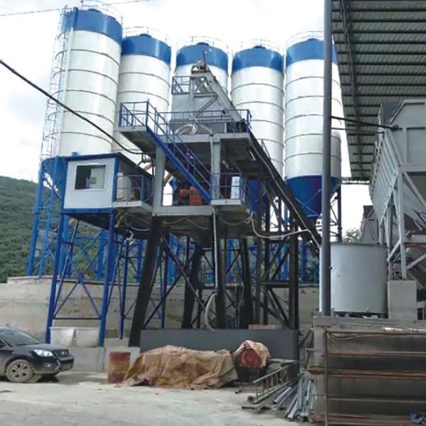 Compulsory concrete mixer